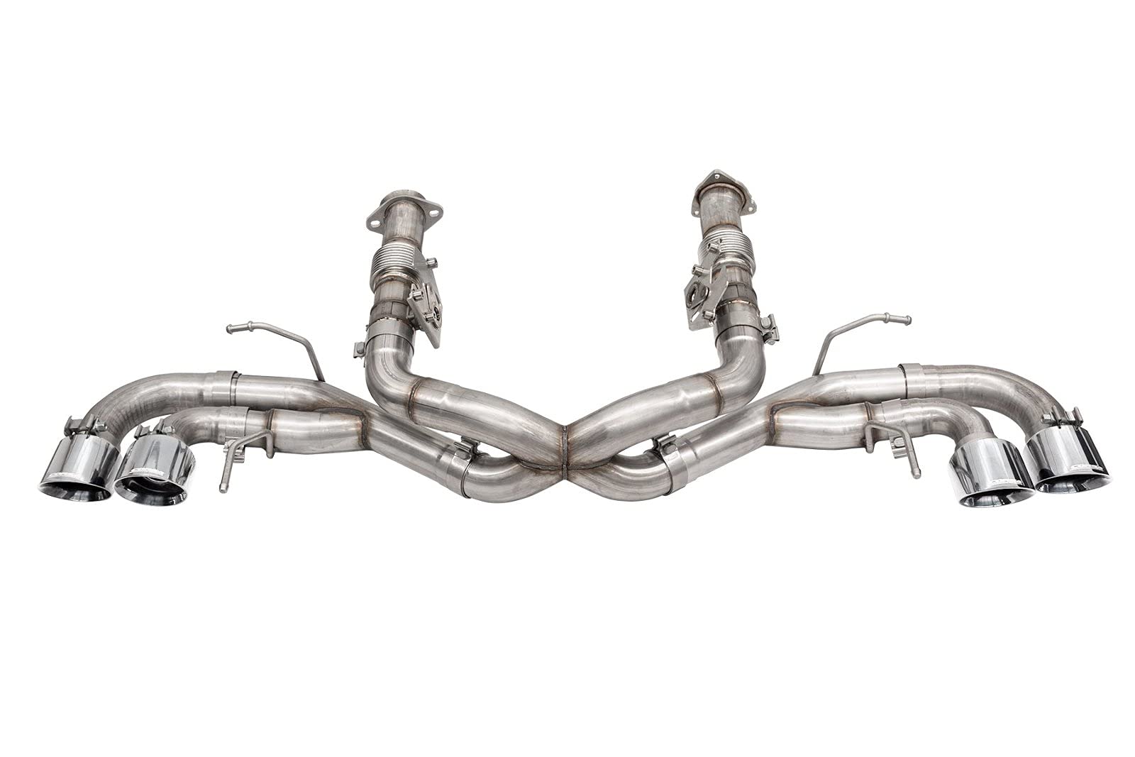 Cat-Back 3.0 IN Quad 4.5 IN Tips (MULTIPLE OPTIONS) | 2020-22 Corvette C8 (w/o Factory NPP) Yes / Muffler Delete / Polished