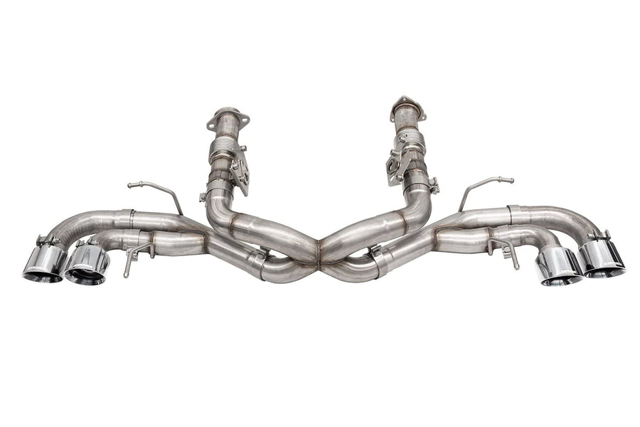 Cat-Back 3.0 IN Quad 4.5 IN Tips (MULTIPLE OPTIONS) | 2020-22 Corvette C8 (w/o Factory NPP) Yes / Muffler Delete / Polished
