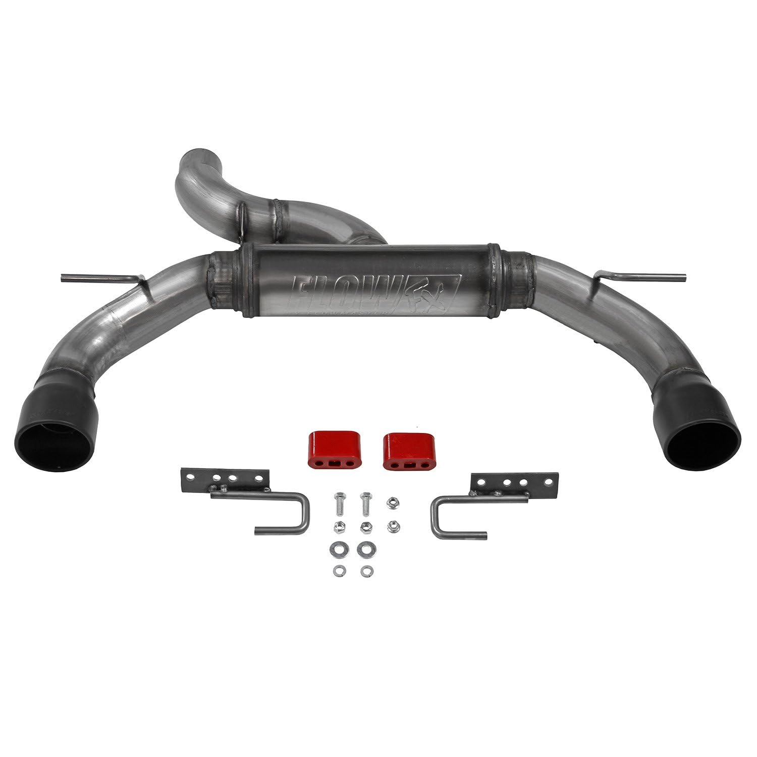 Flowmaster FlowFX 718123 Axle-Back Exhaust Kit 3 Inch 409 Stainless Steel Dual 4 Inch Black Ceramic Coat 304 Stainless Steel Tips Compatible with 2021-2024 Ford Bronco 2.3L 2.7L 2 & 4WD 2 & 4 Door