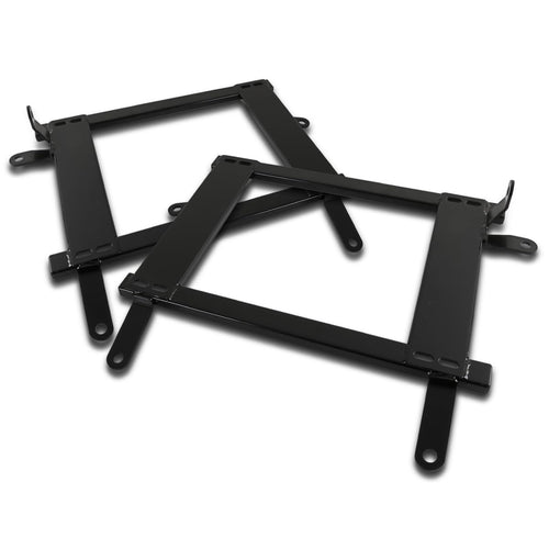 Steel Mounting Brackets Spec-D Tuning Racing Seat Rail Track Pair Compatible with 2002-2006 Mitsubishi Lancer EVO 7/8 CT9A