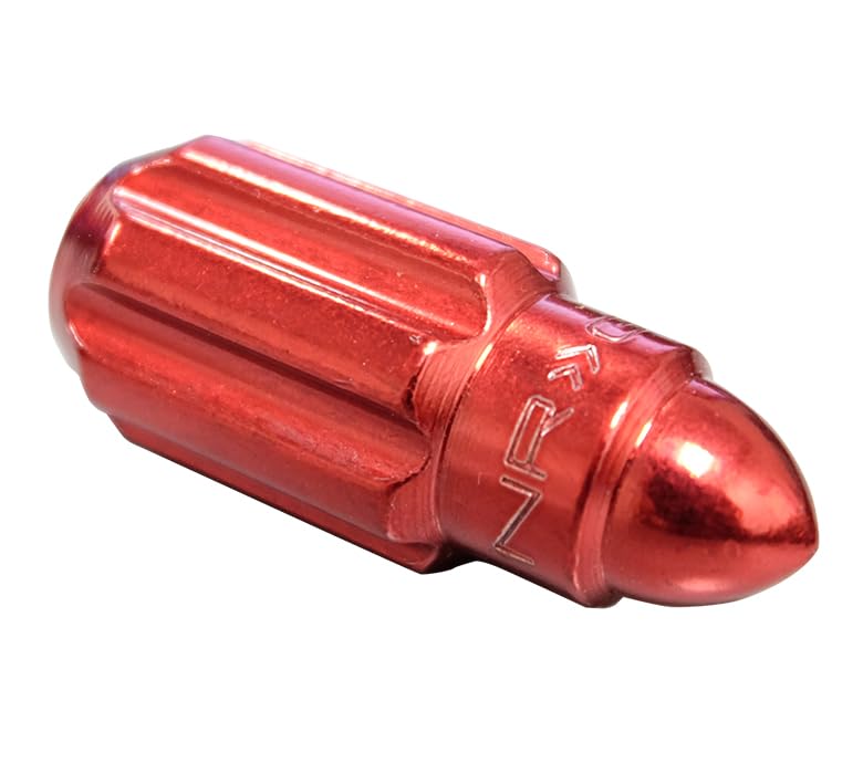 NRG Innovations M12 x 1.5 Steel Lug Nut Set NRG-LN-LS500RD-21 Bullet Shape, Anodized Finish 21 Pc Red with Lock Key