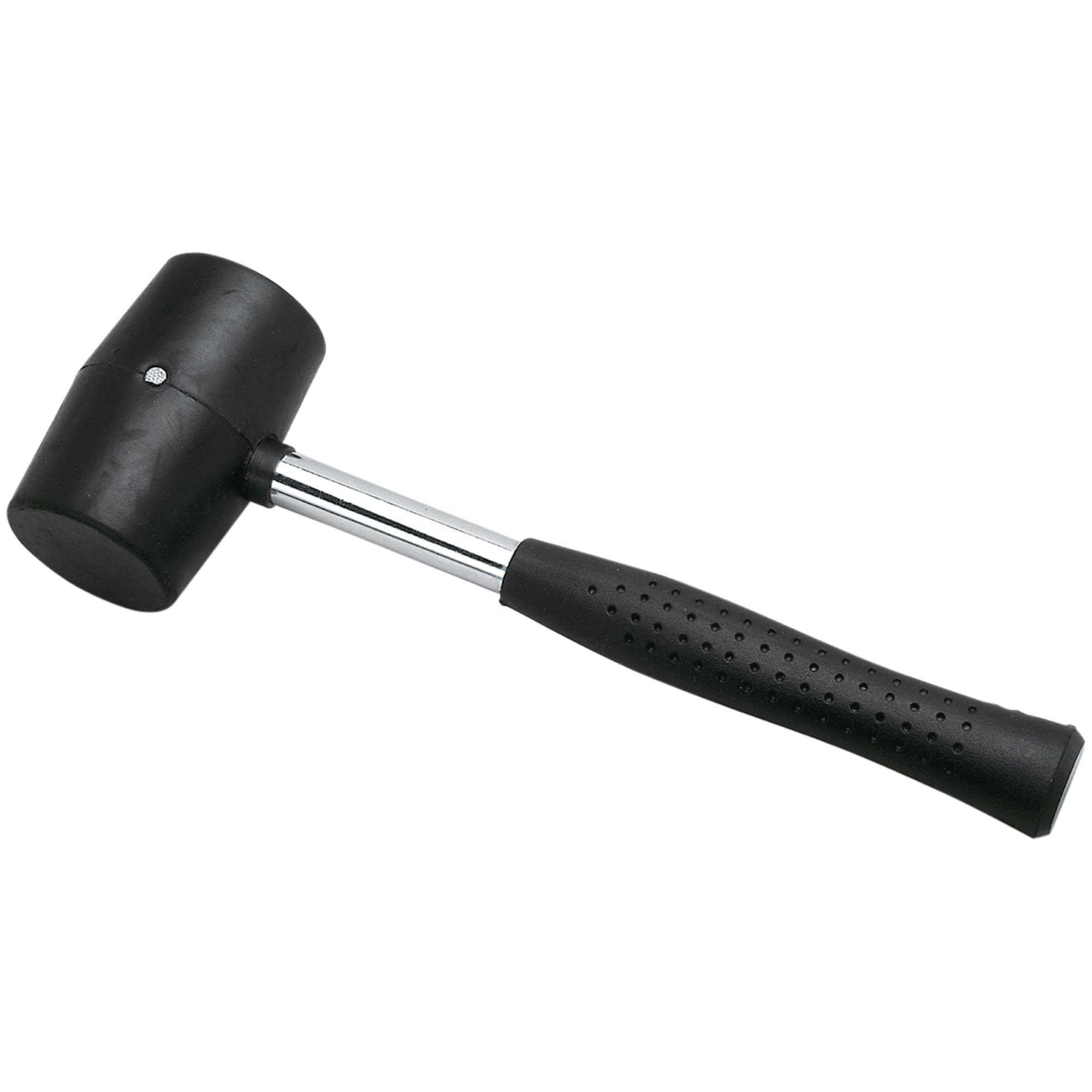 W1153 Performance Tool Rubber Mallet with Tubular Chrome Plated Handle and Rubber Grip for Comfort, Ideal for Home and Shop Use