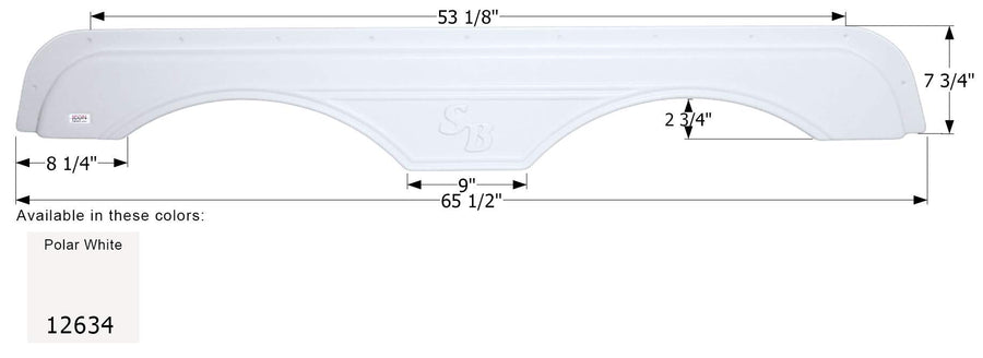 Fender Skirt ICON, Tandem, Sunnybrook, FS2634, Polar White