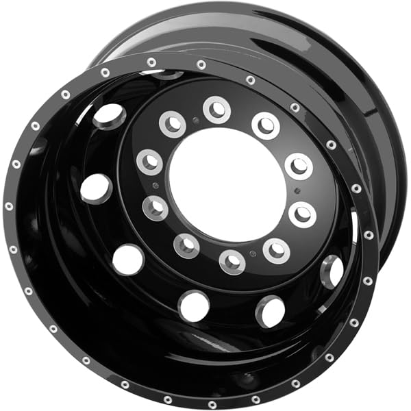 ATX AO400 G-BLK BAJA Mill Wheel with Aluminum (24.5 x 8.25 inches /10 x 285 mm, -168 mm Offset)