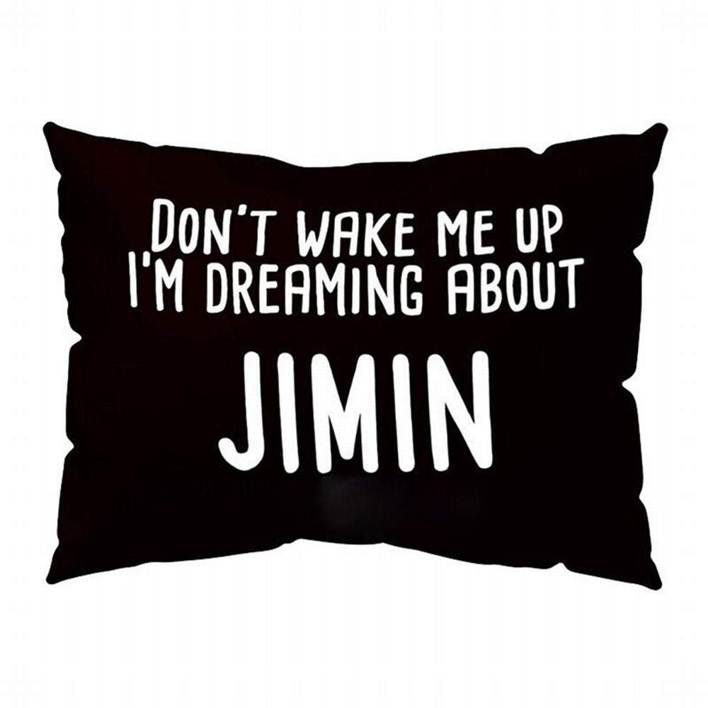Cotha LIA D 30x50cm - Kpop Pillow Case Dont Wake ME UP Rectangle Cushion Cover Home Decor Get Up Sofa Pillowcase Cover Seat Pillow Cover Home
