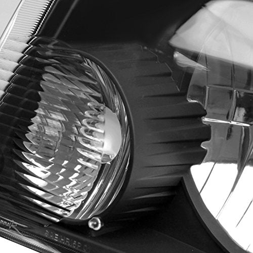 Black Euro Headlights + Clear Corner Signal Lamps Made For And Compatible With Ranger Pickup
