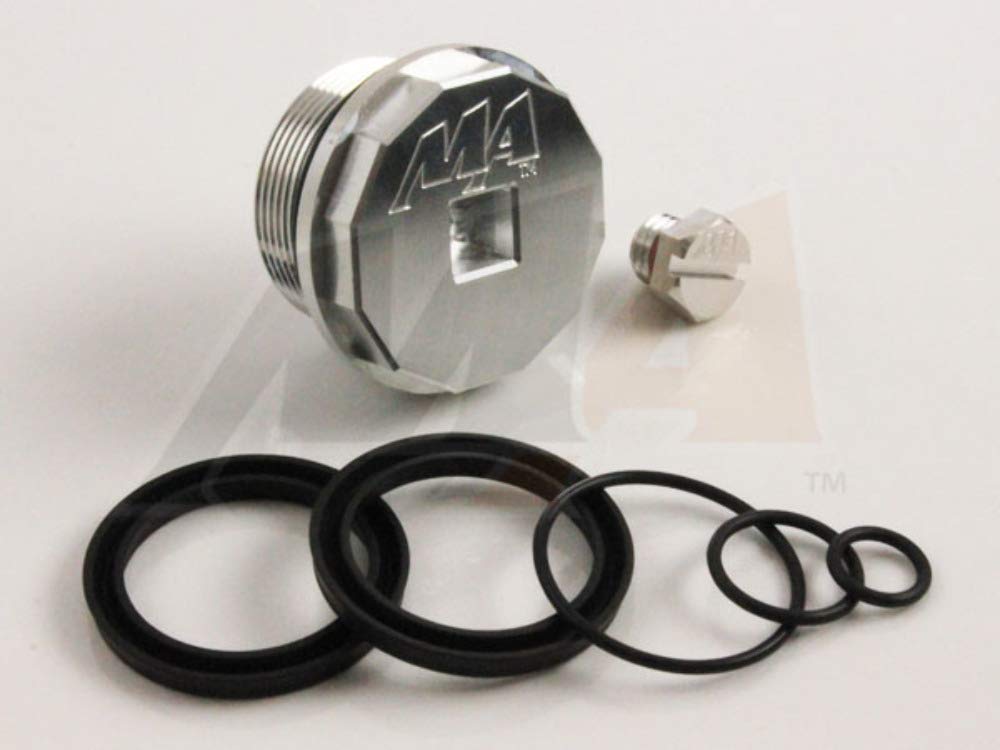 Duramax Merchant Automotive 01-10 Deluxe Filter Head Rebuild Kit, Includes Seals, Billet Wif Plug, B - 10218