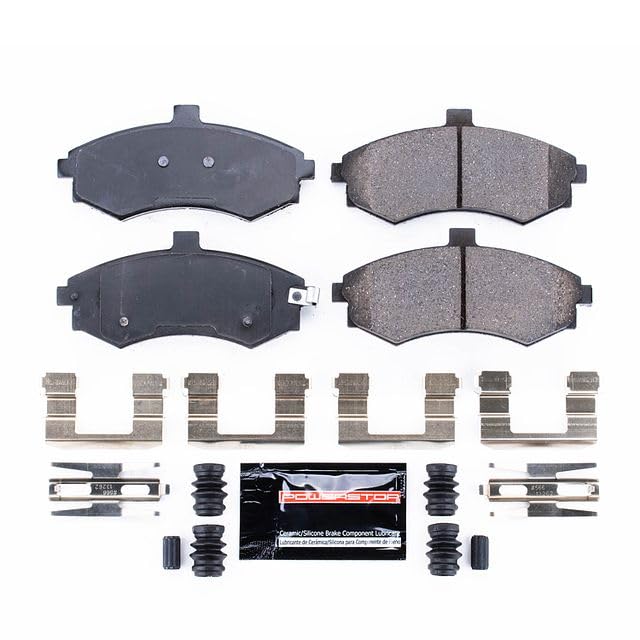 Power Stop Z23-941 Z23 Evolution Sport Carbon Fiber Infused Ceramic Brake Pads with Hardware For Hyundai Elantra 2002-2005 [Vehicle Specific]