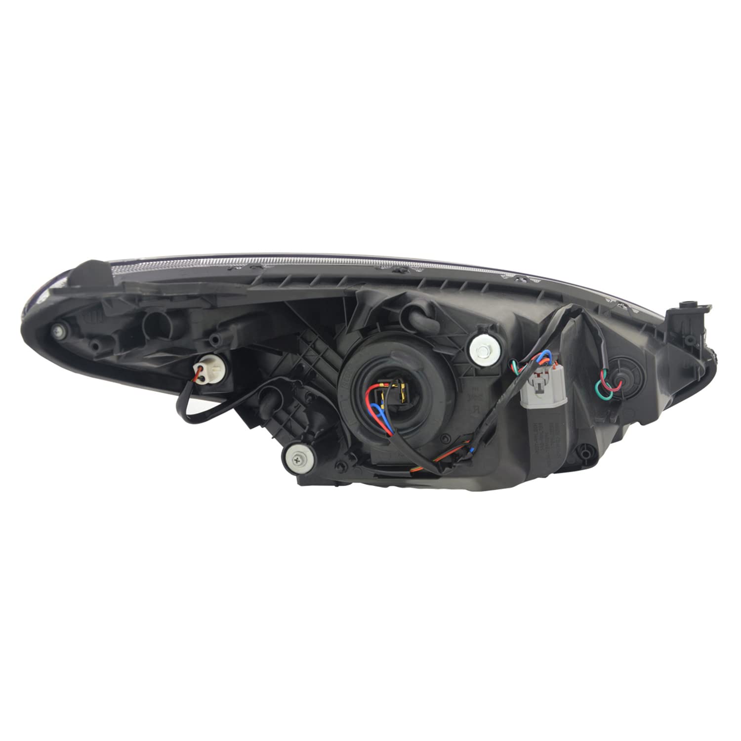 Left TYC Headlight Assembly Compatible with 2011-2014 Mazda Mazda2