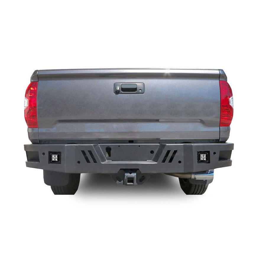 Super Heavy Duty Black Horse Armour Rear Bumper Matte Black Includes 1 Set of 4in Cube Lights Compatible with 2014-2021 Toyota Tundra-ARB-TU14-KIT