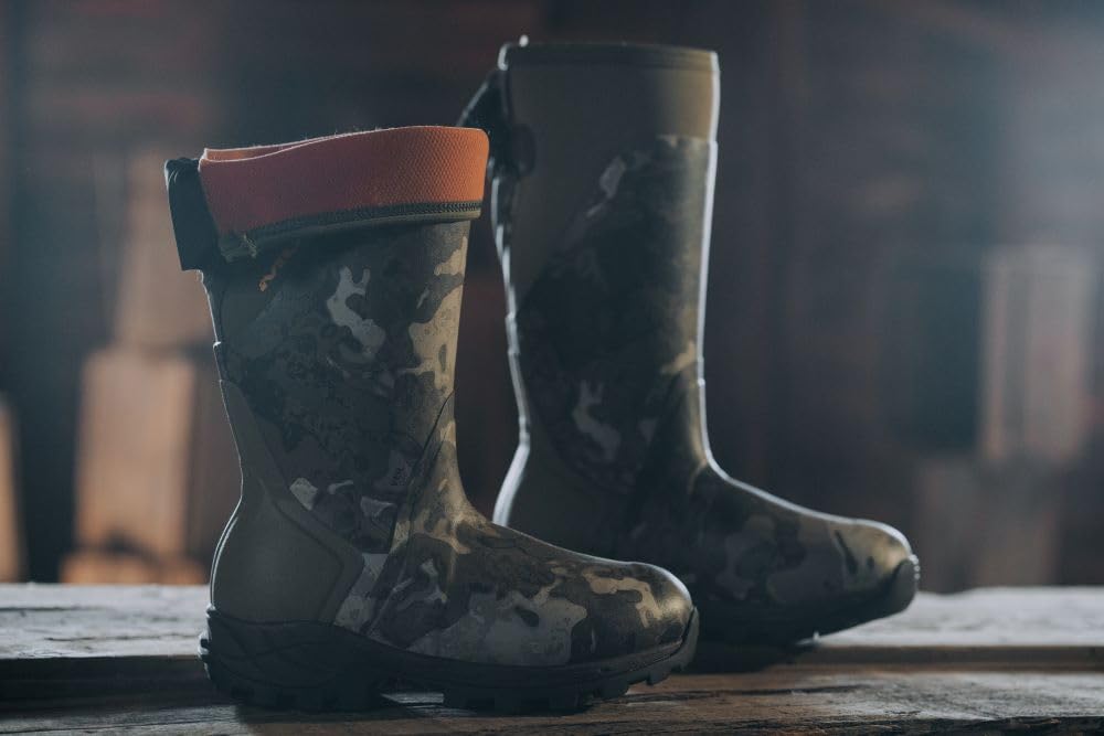 Muddy Outdoors DV8 Men's 17" Rubber Boots Veil Canyon Hybrid 12 D