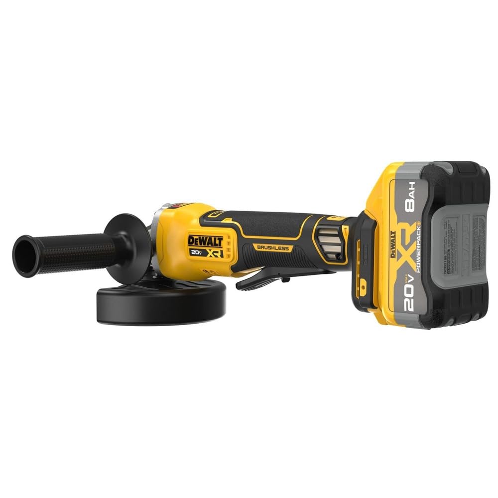 20V MAX XR DEWALT Brushless Cordless 4-1/2 in. - 5 in. Angle Grinder Kit with XR POWERPACK (DCG410WW1)
