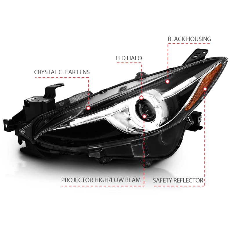 Anzo USA 311273 Warranty Covering 1 Year Any Manufacturers Defects Easyinstallation Using Common Hand Tools Uses Stock Mounting Locationsand Hardware D.o.t. Compliant To S.a.e. Standards Sold As A Pai