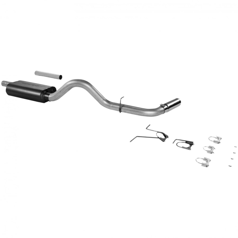 Flowmaster Force II 17278 Cat-Back Exhaust Kit 3 Inch Aluminized Steel with 3.5 inch Polished Stainless Steel Tips Compatible with 2000-2003 Dodge Dakota 4.7L 5.2L 5.9L V8