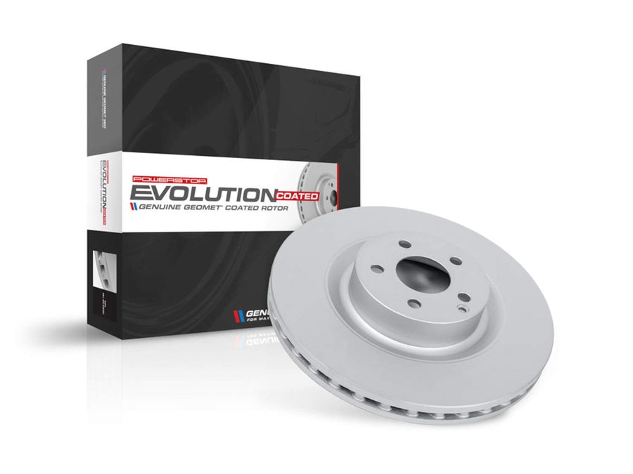Power Stop Front EBR1411EVC Evolution Genuine Geomet Coated Brake Rotor For Mini Cooper Countryman 2011-2016, Mini Cooper Paceman 2013-2016 [Model Specific]