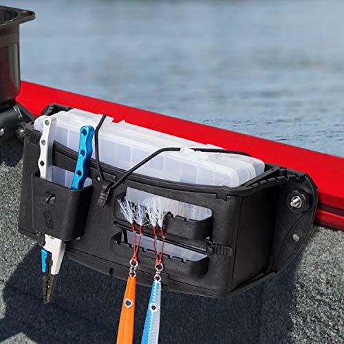RAILBLAZA Tackle Caddy Black Console Boat Organizer System, Easy to Mount Versatile Storage Option
