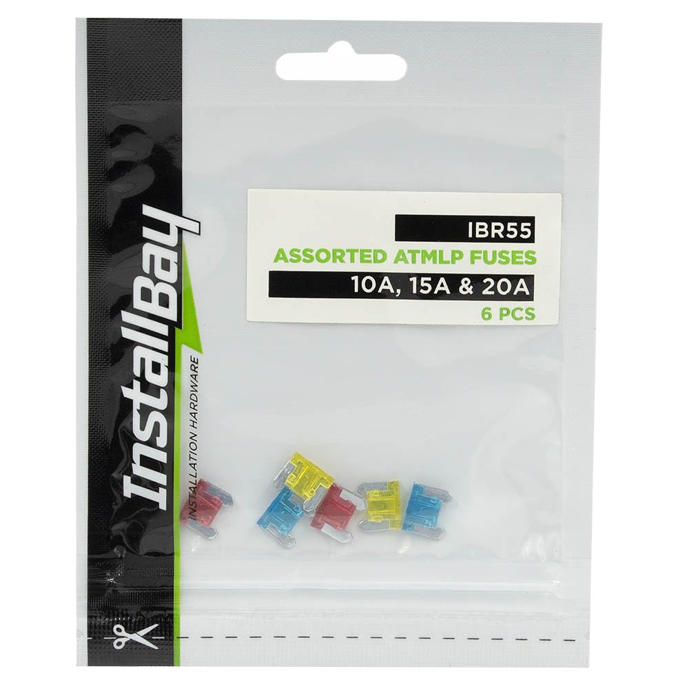 ATM Low Profile Fuses - Install Bay - 2 Ea of 10/15/20 Amp - Retail Pack