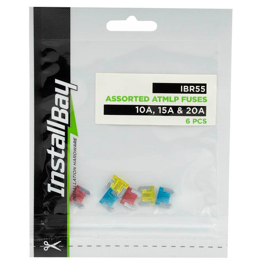 ATM Low Profile Fuses - Install Bay - 2 Ea of 10/15/20 Amp - Retail Pack