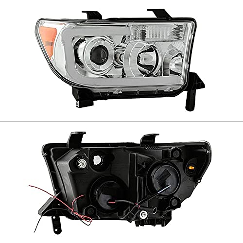 Toyota Tundra Halo Projector Headlight Xtune PRO-JH-TTU07-LED-C