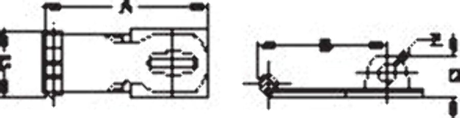 2-11/16" L Sea-Dog 221130-1 x 1-1/16" W Stainless Steel Swivel Hasp,Silver