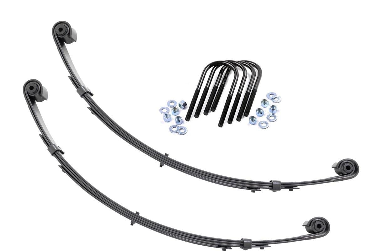 Rough Country 4" Military Wrap Front Leaf Springs for 87-95 Jeep YJ - 8063Kit