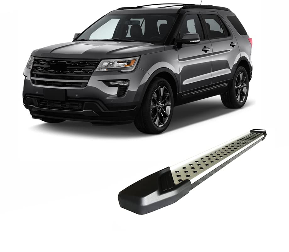 Vortex Black Horse Running Boards Aluminum Compatible with 2011-2019 Ford Explorer-VO-FREX