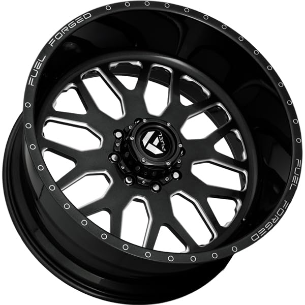 DE19 FUEL OFF-ROAD 22X12, 8X180, 4.53, -50mm GLOSS BLACK MILLED - DE1922201845
