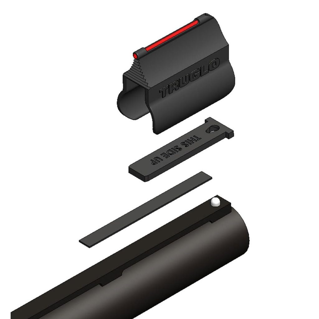 Truglo Universal F.A.S.T CNC-Machined Steel Hunting Gun Sight Set Compatible with 12GA/20Ga Gun Barrels with Ventilated Ribs, Ideal for Turkey Hunting, Target Shooting with Slugs and Buckshot