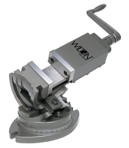 3-Axis Wilton Precision Tilting Vise, 5" Jaw Width, 5" Opening, 1-3/4" Jaw Depth (Model TLT/SP-125)