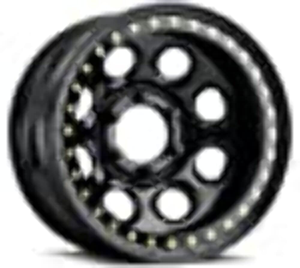 8 Rock A Thon Raceline Wheels Black Wheel with Steel,Zinc (17 x 1. inches /1 x 1 mm, 1 inches Offset)