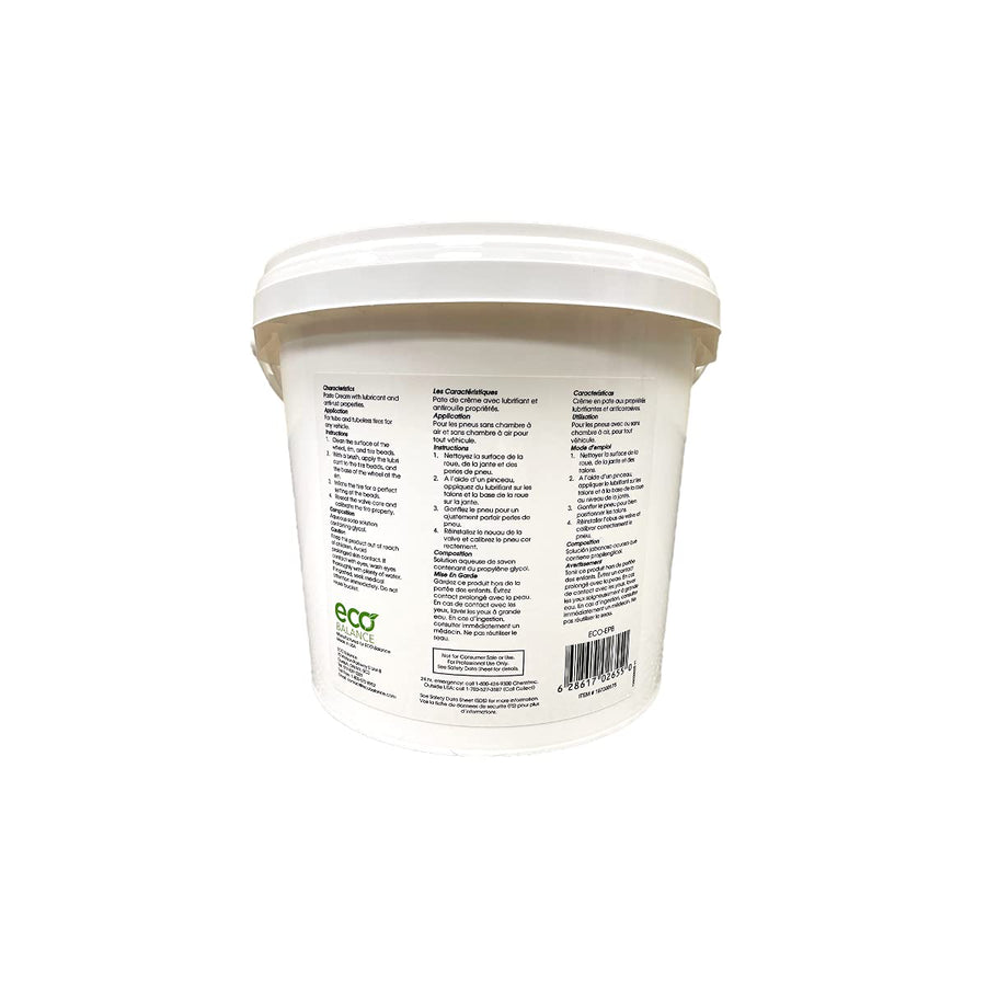 ECO Balance Tire/Tube ECO-EP8 7.7lb Mounting Paste Bucket, Petroleum-Free Tire Changing Lube/Sealer for Trucks, Cars, Motorcycles, ATV, UTV, Dirt Bikes, Made in USA