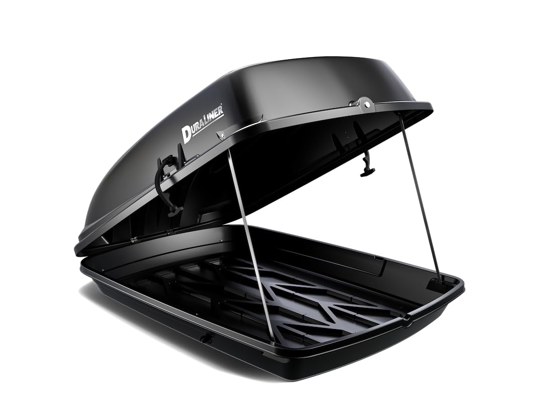 DuraLiner Cargo Carrier Rooftop for Cars - Waterproof Hard Shell Roof Top Mount Car Storage - Universal Fit - Easy Installation - 20 Cubic Ft - 110 Lb Capacity - Made in USA