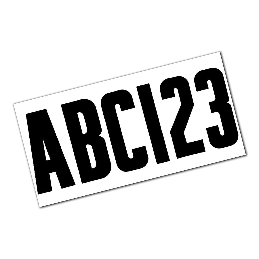 148-Piece Attwood 14142-7 Waterproof Vinyl Boating Letter and Number Kit, Black Finish