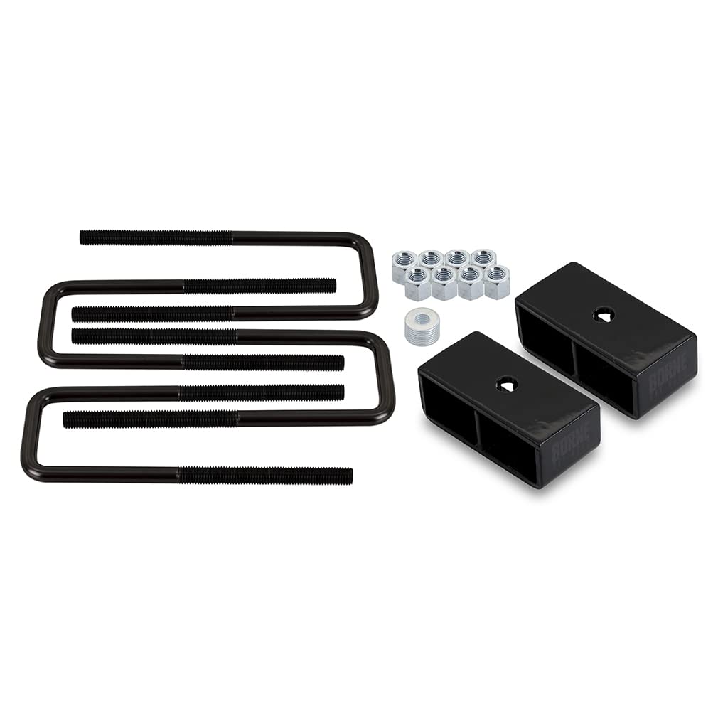 Borne Off-Road Mishimoto 2-Inch Rear Leveling Kit, Compatible with Chevy Silverado & GMC Sierra 1500, 2007-2019