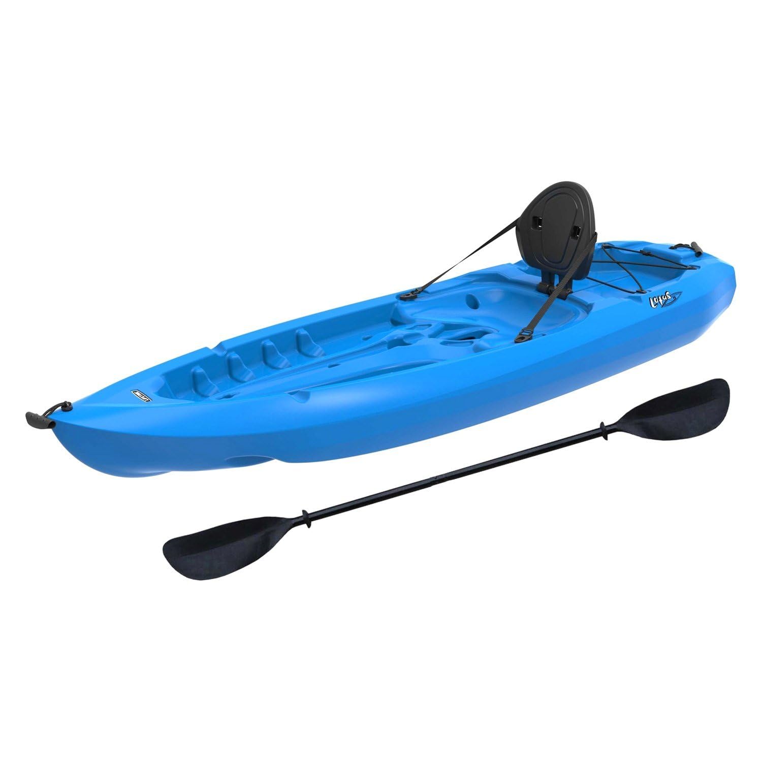 Lotus Lifetime Sit-on-Top Kayak with Paddle, Blue, 8'