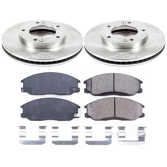 Power Stop Autospecialty KOE5899 Front Replacement Brake Kit-OE Brake Rotors & Ceramic Brake Pads For Kia Sorento 2003-2006 [Model Specific]