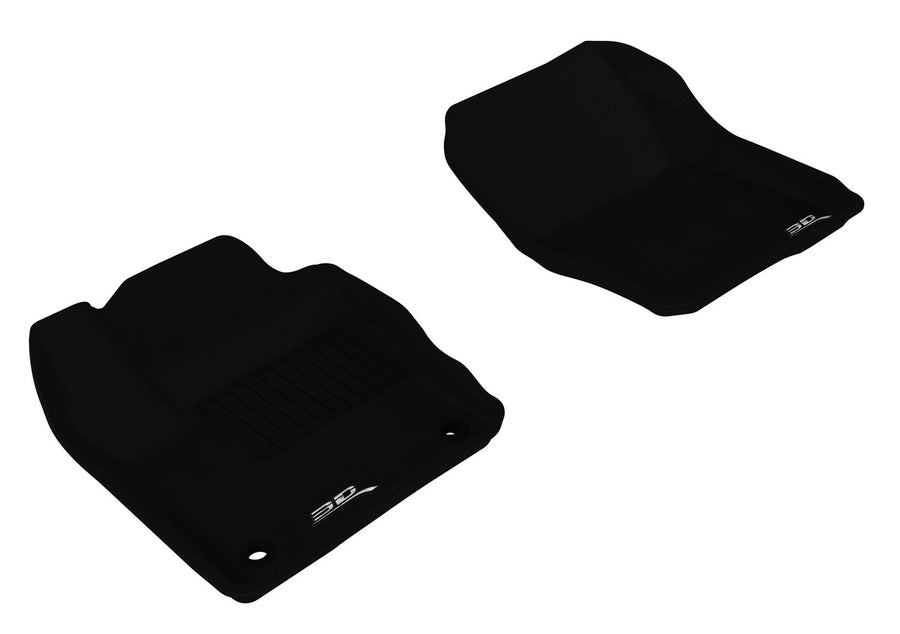Kagu 3D MAXpider Custom Fit Floor Mat (Black) Compatible with Ford Focus 2012-2018 - R1 (2 Eyelets)