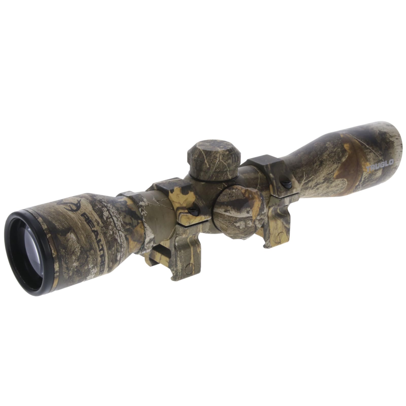 4x32mm TRUGLO Compact Rimfire and Shotgun Scope Series, Diamond Reticle, Realtree Xtra