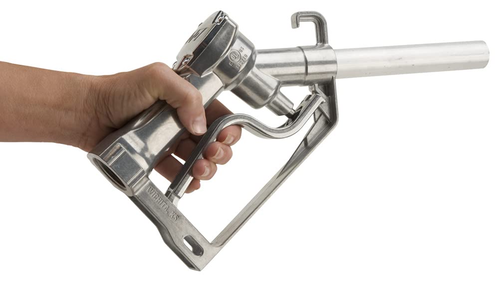1" NPT GPI Fuel Nozzle - Manual Fuel Nozzle Straight Spout for Leaded Gasoline, Kerosene, Diesel