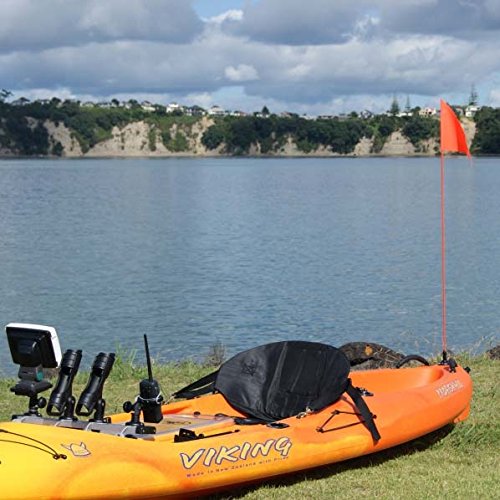RAILBLAZA Whip Flag - Corrosion Resistant, Lightweight Safety Flags with Pole for Bikes, Kayaks, Boats - Compatible with Railblaza Starport, Ideal for Kayak Anglers, Offroad & DIY Enthusiasts