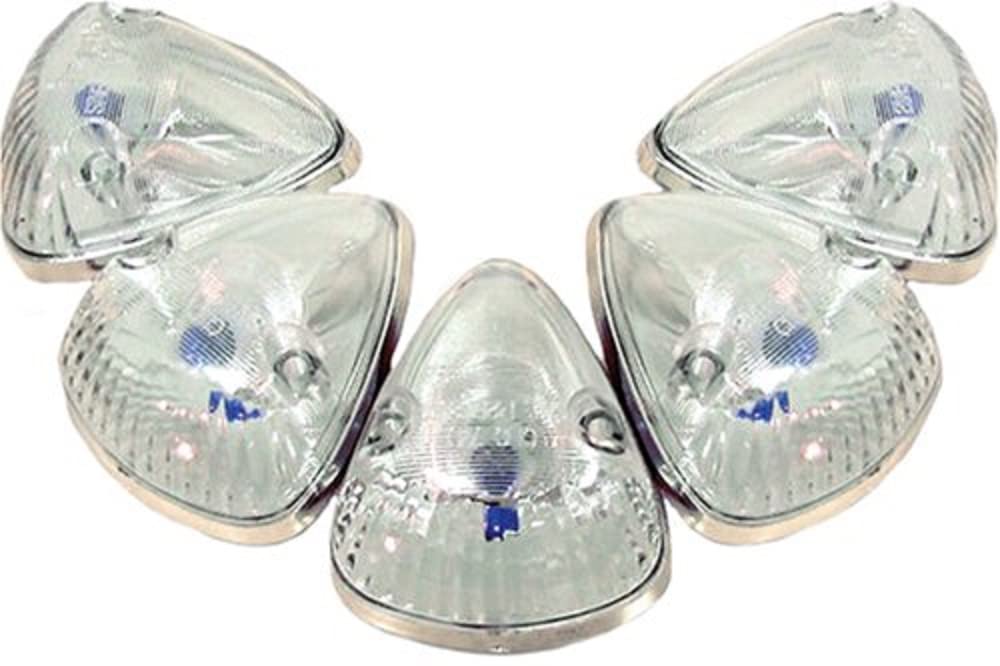Clear Recon 264141CL Cab Roof Lights 1994-1998 Dodge Truck (5 Piece Set)