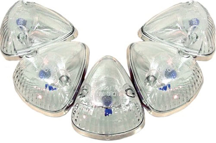 Clear Recon 264141CL Cab Roof Lights 1994-1998 Dodge Truck (5 Piece Set)