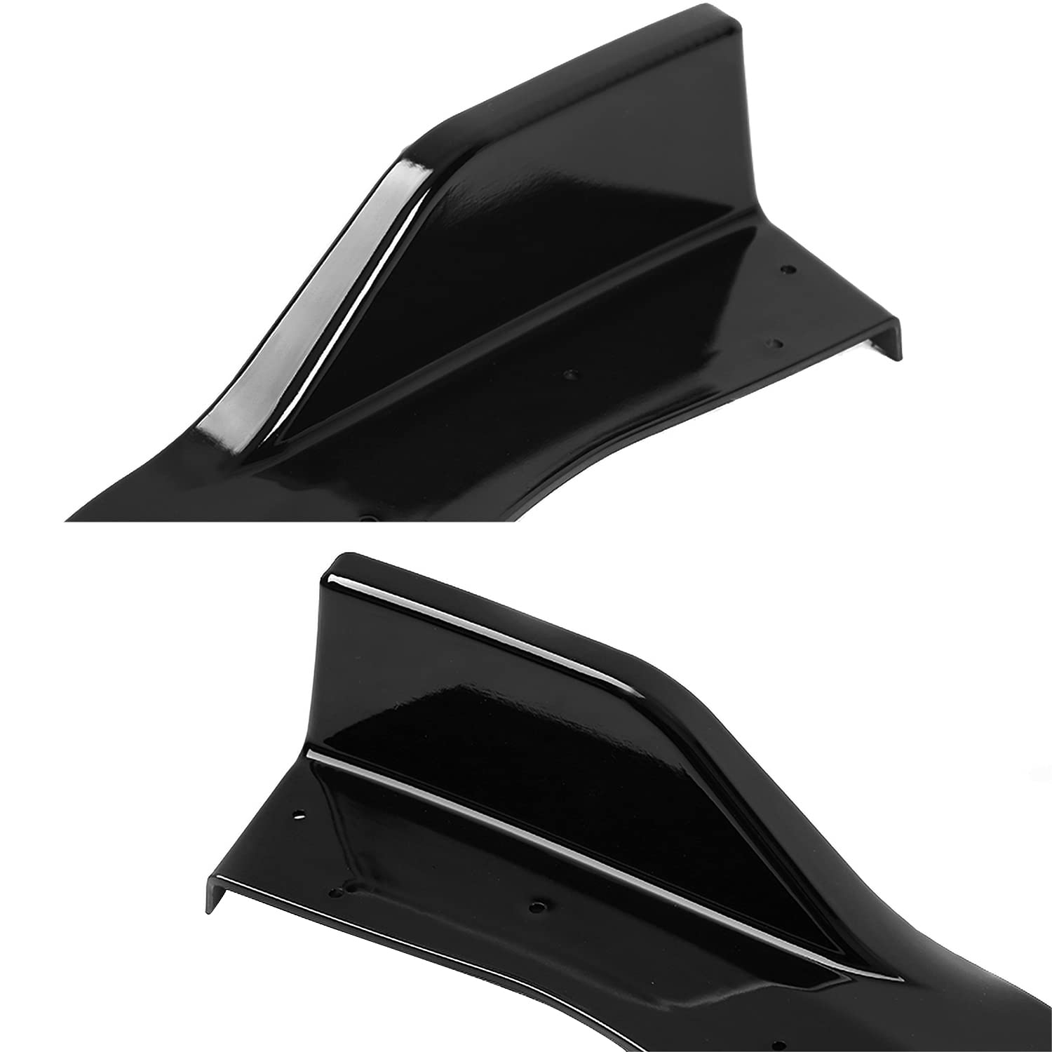 Glossy Black Spec-D Tuning Front Bumper Lip Spoiler Splitter 3PC Compatible with 2018-2020 Honda Accord