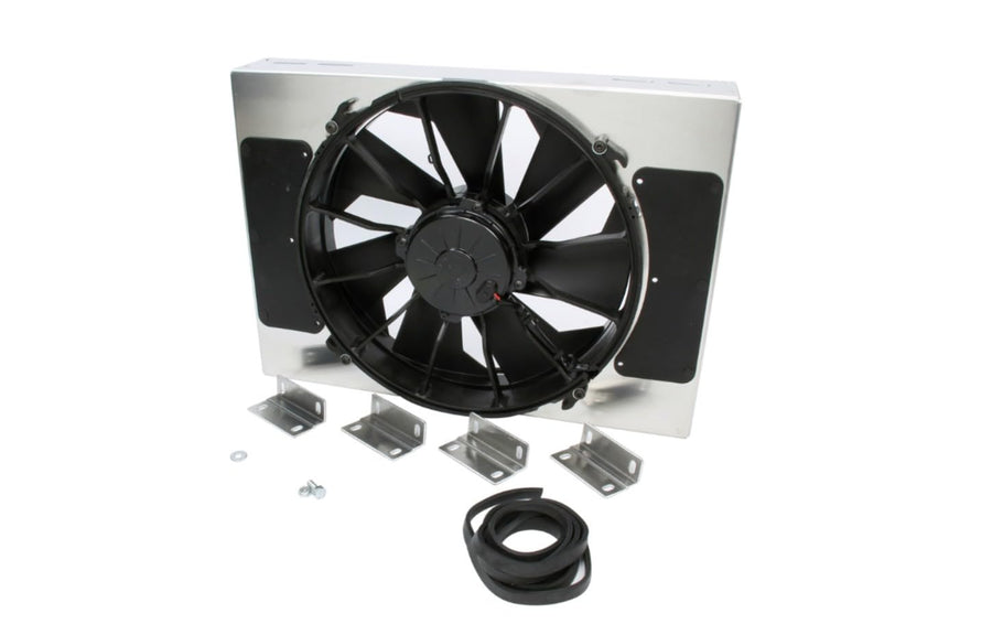 RAD Fan Derale 16814 with Alum Shroud Assembly, 1 Pack