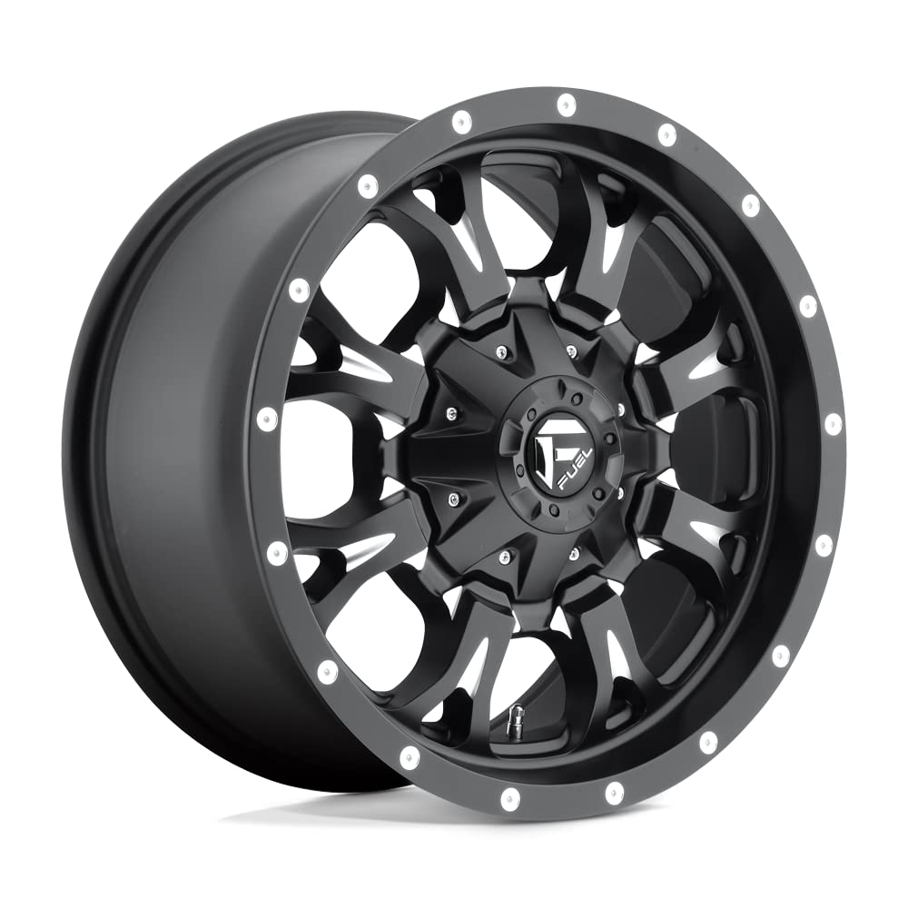D517 1PC Fuel 20X10 5X4.5/5.0 MT-BLK-MIL -12MM - D51720002650