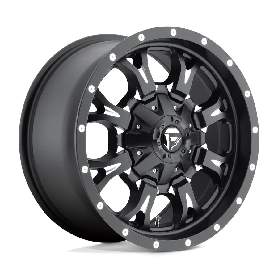 D517 1PC Fuel 20X10 5X4.5/5.0 MT-BLK-MIL -12MM - D51720002650