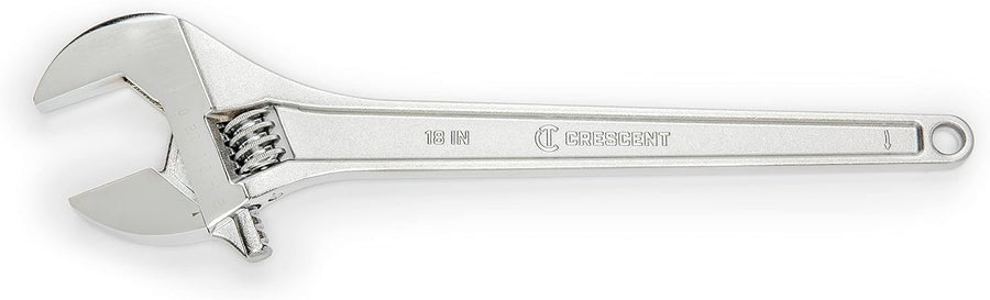 Adjustable Crescent Tapered Handle Wrench - Boxed - Home Improvement, Garage & Mechanic Versatile Hand Tool - 18" - AC218BK