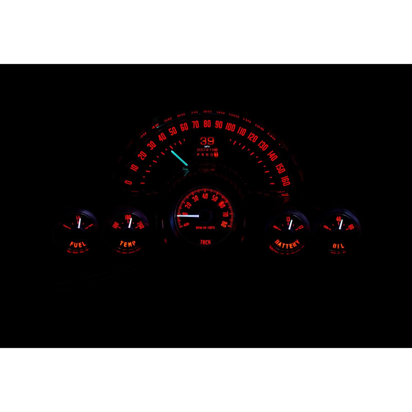 Dakota Digital Retrotech Gauge Instrument System RTX-58C-VET-X Compatible with 1958-62 Chevy Corvette