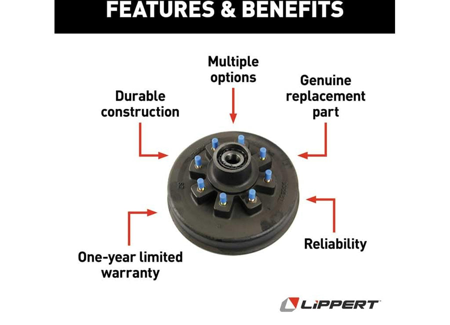 Brake Drum LIPPERT - HUB Assy - 865-5/