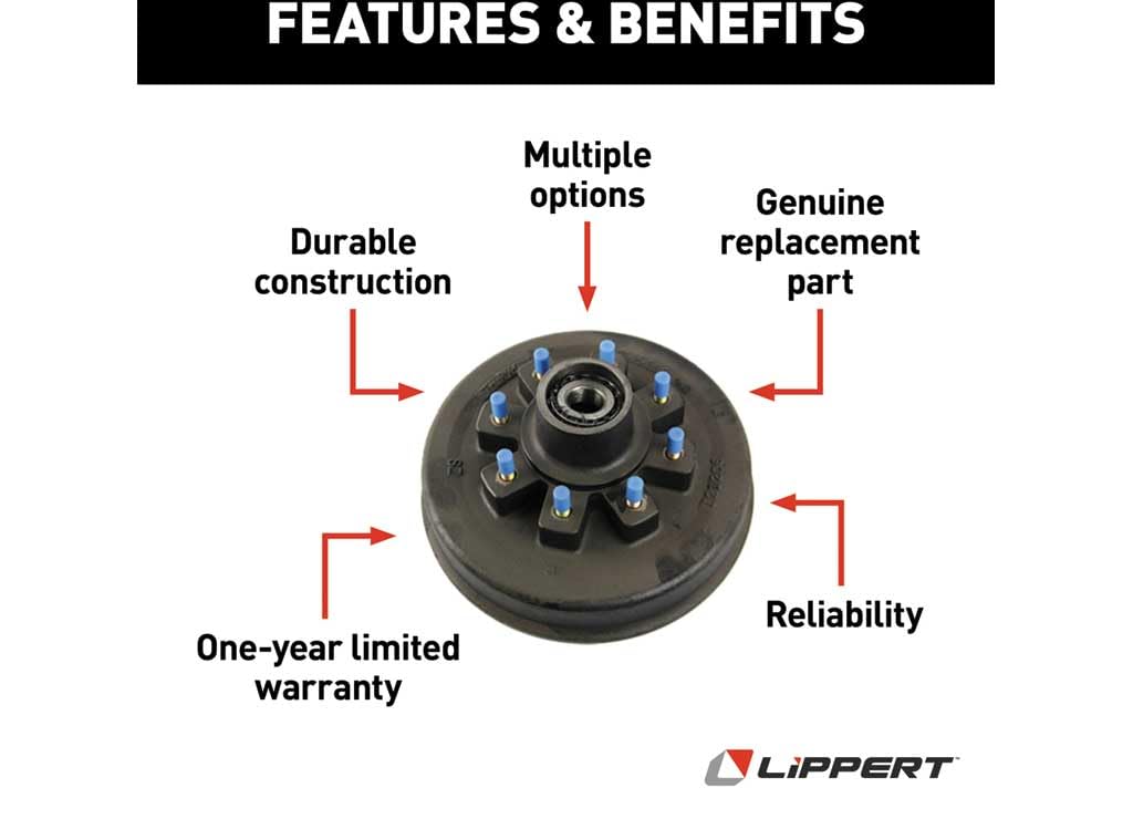 Brake Drum LIPPERT - HUB Assy - 865-5/